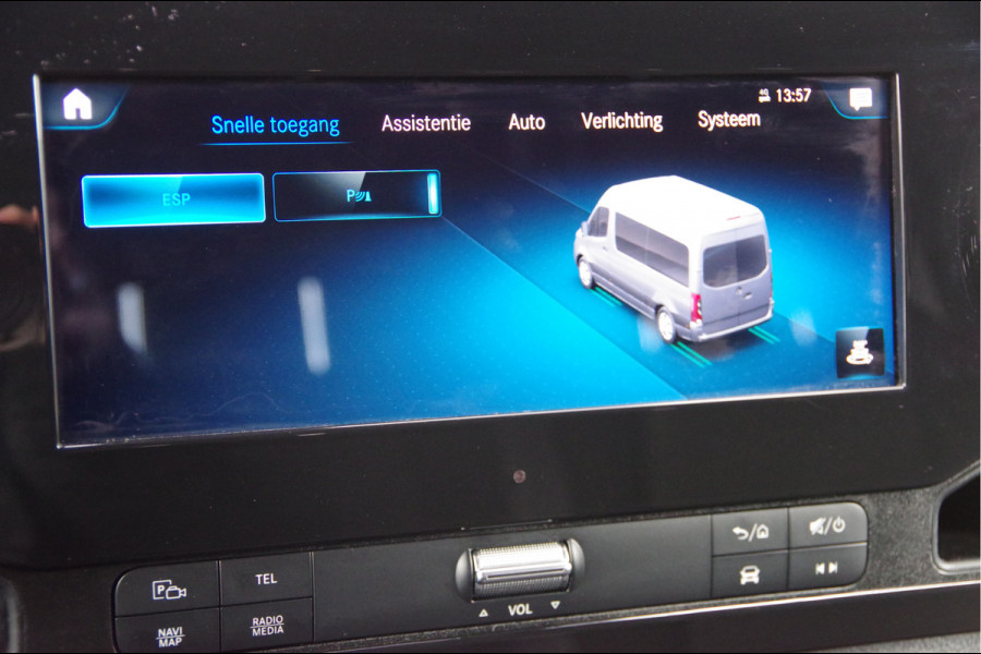 Mercedes-Benz Sprinter 319 3.0 CDI V6 L2H2 AUT. MARGE! LED, 360 CAMERA, TREKHAAK, STANDKACHEL, MBUX 10'', CRUISE, CLIMA, STOELVERWARMING