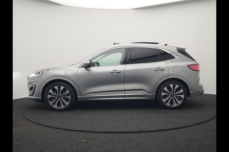 Ford Kuga 2.5 Vignale Plug In Hybrid 225pk Dealer O.H. PHEV | Trekhaak Afn. | Panodak | Head Up | 360 Camera | Bang & Olufsen | Lederen Sportstoelen Memory & Verwarmd | Keyless | Stuur Verwarmd | Blis | Virtual | Navigatie | DAB |