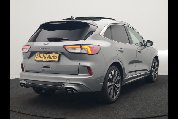 Ford Kuga 2.5 Vignale Plug In Hybrid 225pk Dealer O.H. PHEV | Trekhaak Afn. | Panodak | Head Up | 360 Camera | Bang & Olufsen | Lederen Sportstoelen Memory & Verwarmd | Keyless | Stuur Verwarmd | Blis | Virtual | Navigatie | DAB |