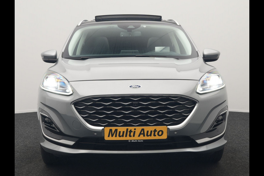 Ford Kuga 2.5 Vignale Plug In Hybrid 225pk Dealer O.H. PHEV | Trekhaak Afn. | Panodak | Head Up | 360 Camera | Bang & Olufsen | Lederen Sportstoelen Memory & Verwarmd | Keyless | Stuur Verwarmd | Blis | Virtual | Navigatie | DAB |