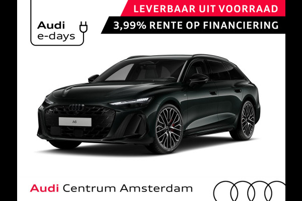 Audi A6 Avant S edition Competition e-hybrid 367 pk | Adaptieve luchtvering | Bang & Olufsen 3D | Head-up display | Techniek pakket pro | Middernacht groen |