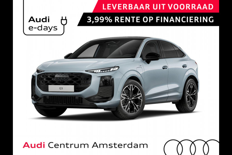 Audi Q3 Sportback S edition e-hybrid 272 pk | Techniekpakket plus | Glazen panoramadak | Optiekpakket zwart | 19'' lichtmetalen velgen |