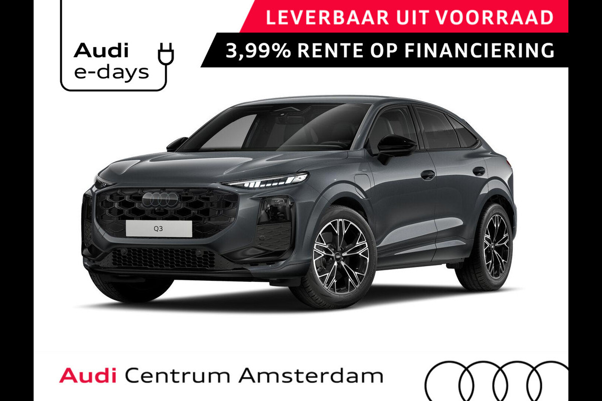 Audi Q3 Sportback S edition e-hybrid 272 pk | Techniekpakket plus | Lederen sportstoelen | Optiekpakket zwart | Privacy glas |