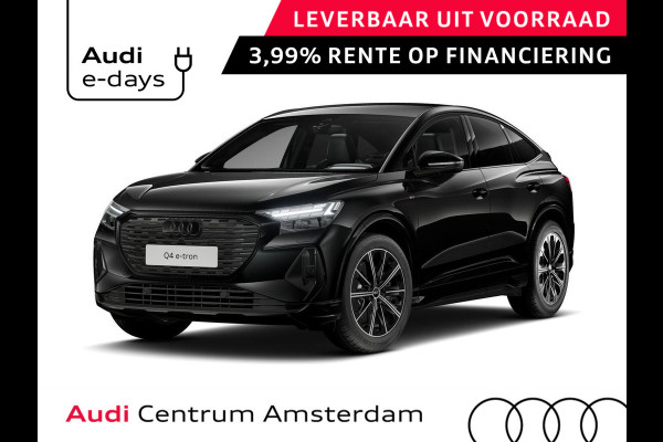 Audi Q4 Sportback e-tron 45 S edition Competition 82 kWh 286 pk | Assistentiepakket plus | Optiekpakket zwart plus | Ambient lichtpakket | Stoelverwarming voor |