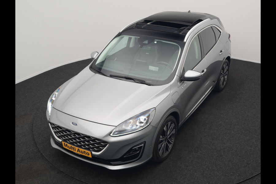 Ford Kuga 2.5 Vignale Plug In Hybrid 225pk Dealer O.H. PHEV | Trekhaak Afn. | Panodak | Head Up | 360 Camera | Bang & Olufsen | Lederen Sportstoelen Memory & Verwarmd | Keyless | Stuur Verwarmd | Blis | Virtual | Navigatie | DAB |