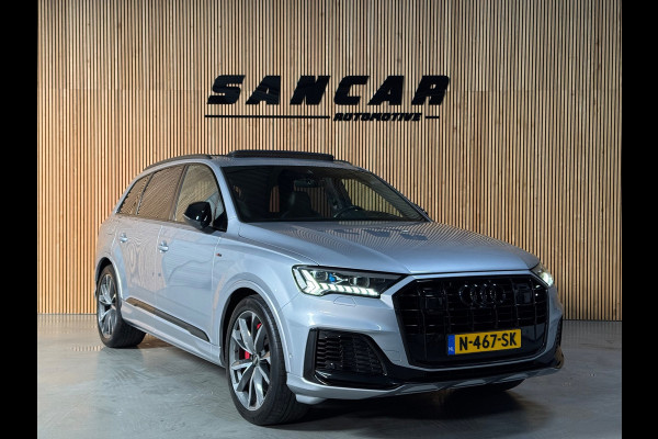 Audi Q7 60 TFSI e quattro S Competition PANO|LUCHTVERING|TREKHAAK|HUD|B&O|AMBIENT|360 CAM|ALARM|STOELVENTILATIE|MASSAGE|21 INCH