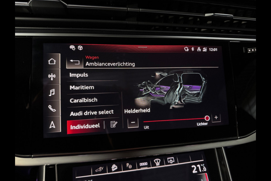 Audi Q7 60 TFSI e quattro S Competition PANO|LUCHTVERING|TREKHAAK|HUD|B&O|AMBIENT|360 CAM|ALARM|STOELVENTILATIE|MASSAGE|21 INCH