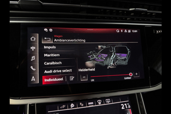 Audi Q7 60 TFSI e quattro S Competition PANO|LUCHTVERING|TREKHAAK|HUD|B&O|AMBIENT|360 CAM|ALARM|STOELVENTILATIE|MASSAGE|21 INCH