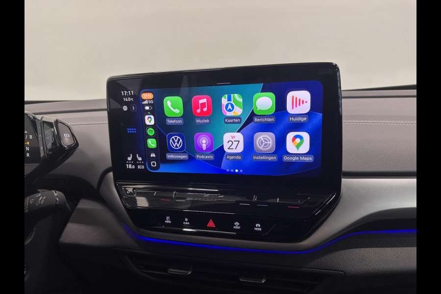 Volkswagen ID.5 Pro 77 kWh Airco ECC Warmtepomp PDC VA Navi Carplay Adaptive Cruise Control 19" Ambiente Verlichting Stoelverwarming