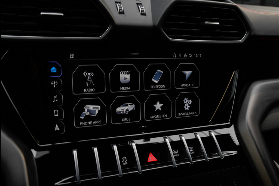 Lamborghini Urus 4.0 V8 HUD Leder Ceramic B&O 360° Massage ACC Alcantara hemel Elektr. achterklep Elektr. verstelbare stoelen met memory Stoel & Stuurverwarming Navi PDC Climate LM velgen