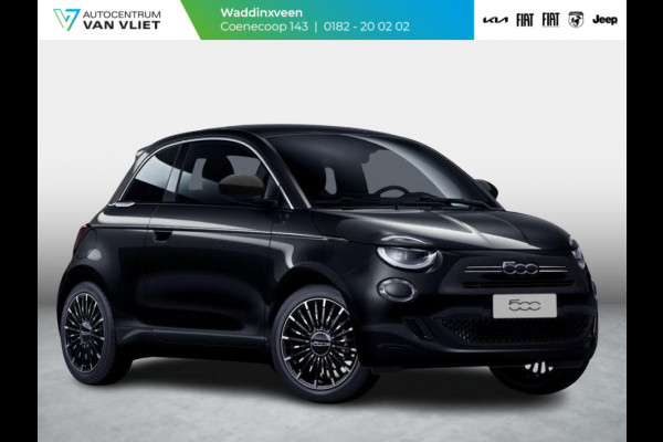 Fiat 500 Hybrid Collezione | Clima | LED | PDC | JBL Premium Audio | 17" | Camera | BSM | Canneloni Ivory/Piombo interieur