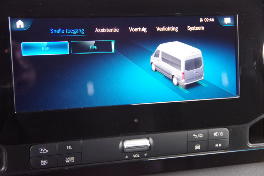 Mercedes-Benz Sprinter 319 3.0 CDI V6 AUT. LED, 2X SCHUIFDEUR, MBUX 10'', ADAPT. CRUISE, CAMERA, NAVI, CLIMA, STANDKACHEL, 2 SCHUIFDEUREN, DUBBELE SCHU