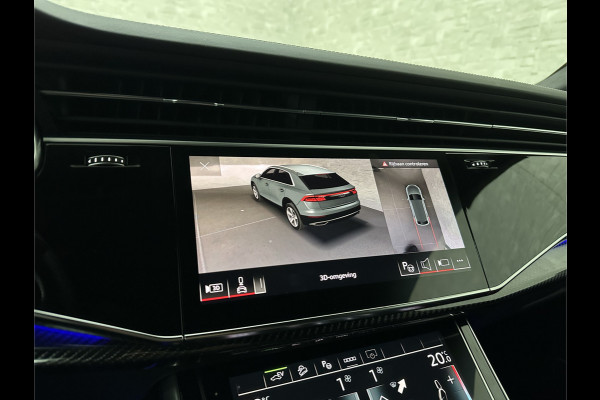 Audi Q8 60e 462PK Competition | RS-Stoelen | 360 Camera | ACC | Carbon | Panorama | Massage | Ventilatie | B&O Sound | Matrix-LED | Luchtvering | Alcantara Hemelbekleding | Stoelverwarming V+A | Sfeerverlichting | Keyless-Entry | ISO-Glas | Zonwering | Standkachel | Autom. Parkeren | Carplay | Stuurwielverwarming | Draadloos Laden |