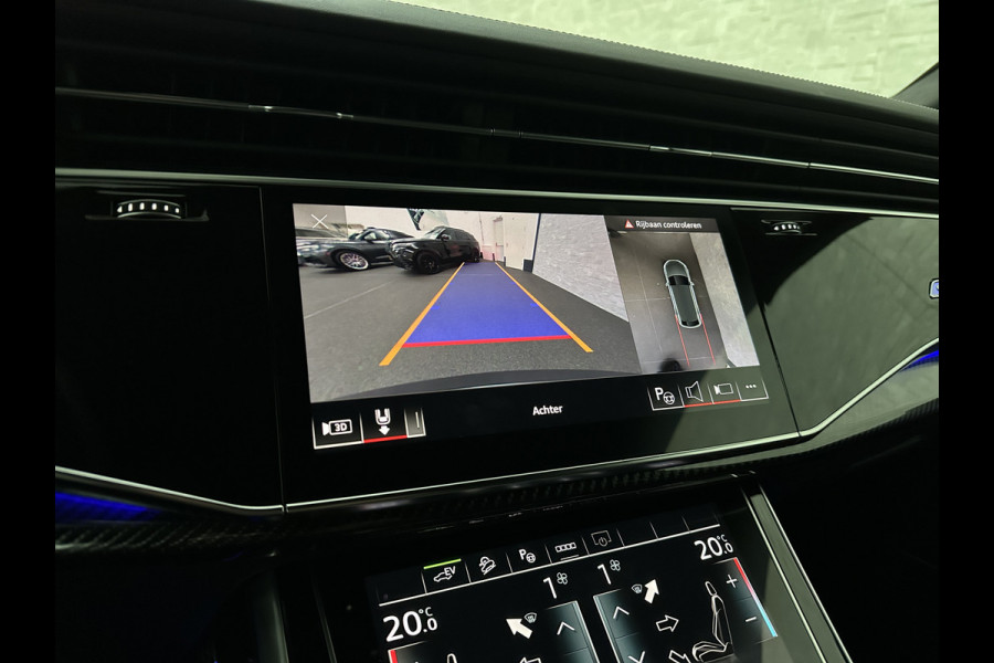 Audi Q8 60e 462PK Competition | RS-Stoelen | 360 Camera | ACC | Carbon | Panorama | Massage | Ventilatie | B&O Sound | Matrix-LED | Luchtvering | Alcantara Hemelbekleding | Stoelverwarming V+A | Sfeerverlichting | Keyless-Entry | ISO-Glas | Zonwering | Standkachel | Autom. Parkeren | Carplay | Stuurwielverwarming | Draadloos Laden |