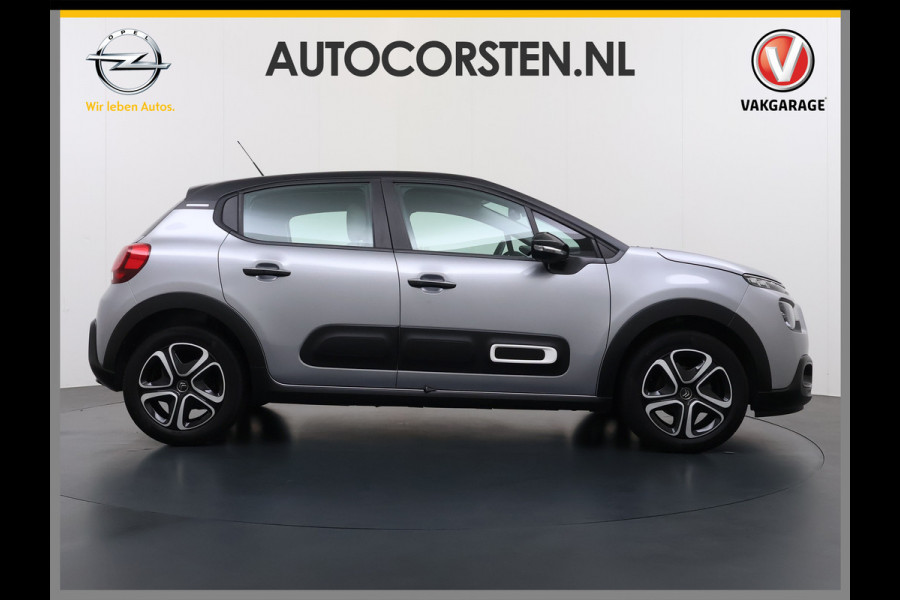 Citroën C3 1.2I Navi* Ecc Stoelverwarming Apple Carplay Android Auto Cruise Control Shine Business Mirrorlink Led Lmv Regen-Lichtsensor Keyless Verkeersbord detectie Origineel Nederlandse Auto