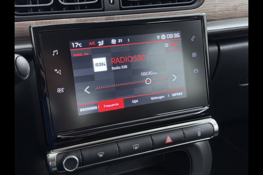 Citroën C3 1.2I Navi* Ecc Stoelverwarming Apple Carplay Android Auto Cruise Control Shine Business Mirrorlink Led Lmv Regen-Lichtsensor Keyless Verkeersbord detectie Origineel Nederlandse Auto