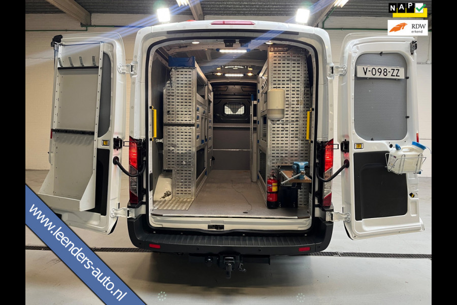 Ford Transit Servicewagen 2.0 TDCI 130pk euro6 L3H2 Trend Sortimo Inrichting Victron v230 Standkachel Trekhaak RIJKLAARPRIJS!