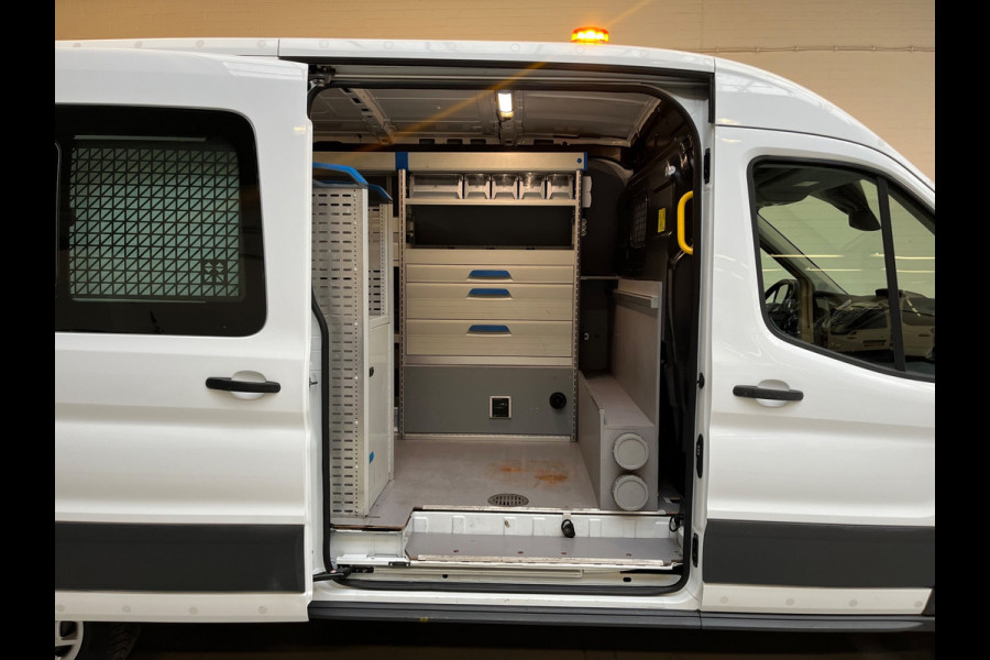 Ford Transit Servicewagen 2.0 TDCI 130pk euro6 L3H2 Trend Sortimo Inrichting Victron v230 Standkachel Trekhaak RIJKLAARPRIJS!