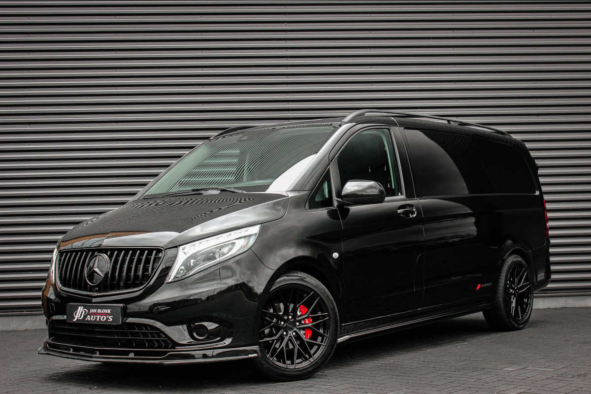 Mercedes-Benz Vito 225PK EXTRA LANG JB- EDITION FULL BLACK / AMG / SPOILER / VERLAGINGSVEREN / NAVIGATIE / SIDE- BARS / FULL / NAV