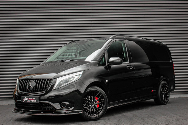 Mercedes-Benz Vito 225PK EXTRA LANG JB- EDITION FULL BLACK / AMG / SPOILER / VERLAGINGSVEREN / NAVIGATIE / SIDE- BARS / FULL / NAV