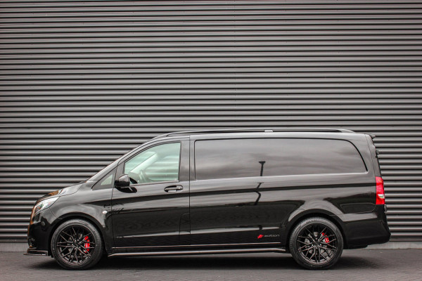 Mercedes-Benz Vito 225PK EXTRA LANG JB- EDITION FULL BLACK / AMG / SPOILER / VERLAGINGSVEREN / NAVIGATIE / SIDE- BARS / FULL / NAV
