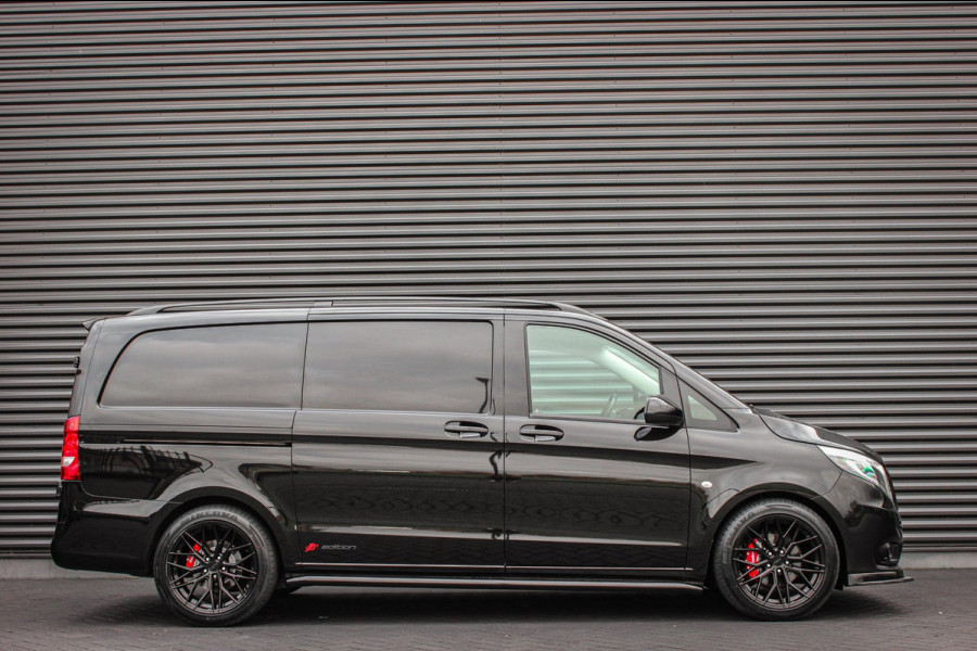 Mercedes-Benz Vito 225PK EXTRA LANG JB- EDITION FULL BLACK / AMG / SPOILER / VERLAGINGSVEREN / NAVIGATIE / SIDE- BARS / FULL / NAV
