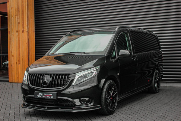 Mercedes-Benz Vito 225PK EXTRA LANG JB- EDITION FULL BLACK / AMG / SPOILER / VERLAGINGSVEREN / NAVIGATIE / SIDE- BARS / FULL / NAV