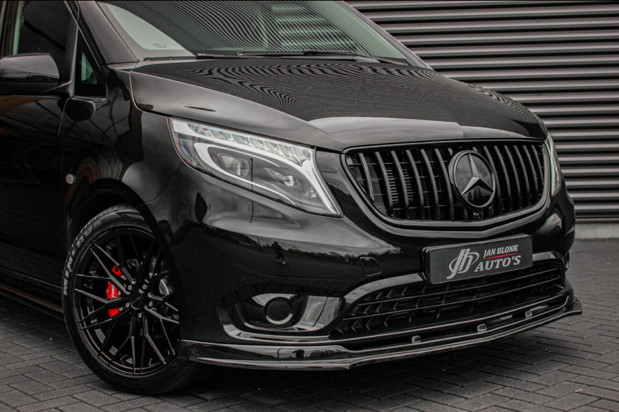 Mercedes-Benz Vito 225PK EXTRA LANG JB- EDITION FULL BLACK / AMG / SPOILER / VERLAGINGSVEREN / NAVIGATIE / SIDE- BARS / FULL / NAV