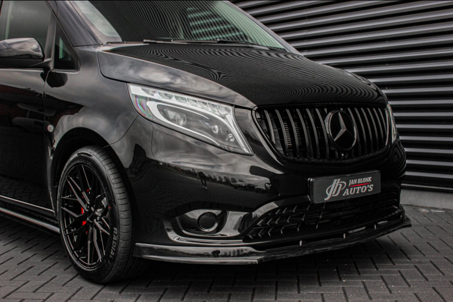 Mercedes-Benz Vito 225PK EXTRA LANG JB- EDITION FULL BLACK / AMG / SPOILER / VERLAGINGSVEREN / NAVIGATIE / SIDE- BARS / FULL / NAV