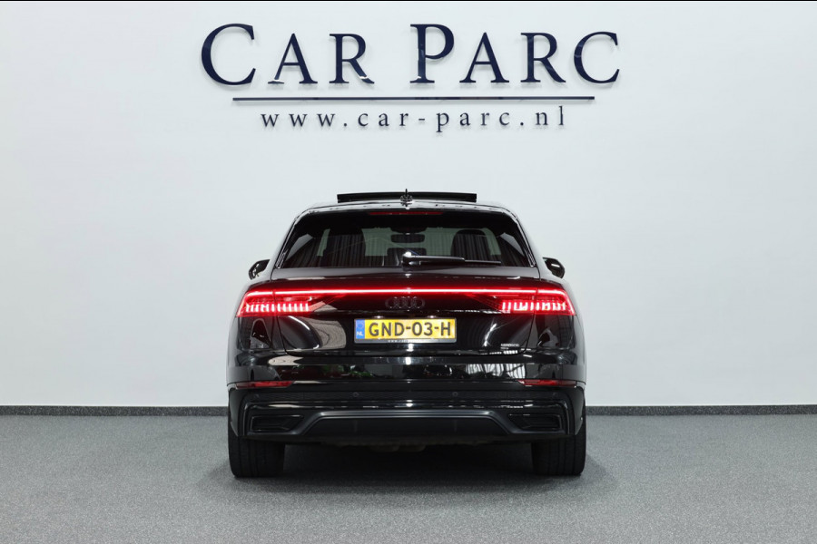 Audi Q8 55 TFSI e quattro S-line BTW/MATRIX+LED/VIRTUAL/SFEER/PANO/LEER+S.VERWARMING+VERKOELING/22"LMV/360/ACC/ECC/12 MDN GARANTIE