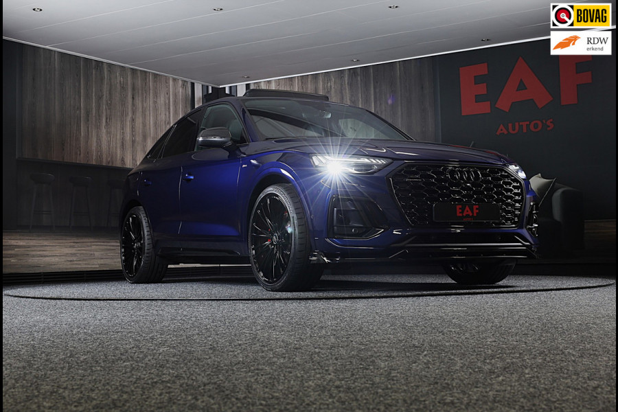 Audi Q5 SPORTBACK 55 TFSI E QUATTRO SQ5 Look / Carbon / Head Up / 360 Camera / Memory / Elek Stoelen / Open Pano / Matrix / 22 In