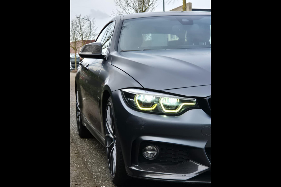 BMW 4 Serie 420i Gran Coupé M Sport Individual MAT Grey Orig BMW Performance 20inch Apple CarPlay High Executive BTW AUTO