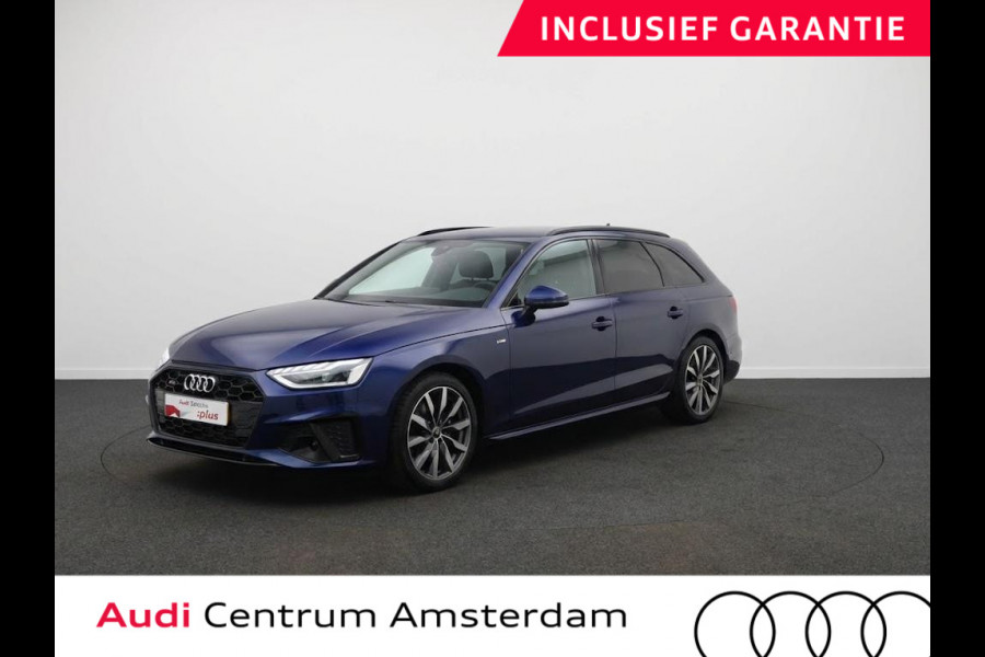 Audi A4 Avant 35 TFSI S edition Competition 150 pk S-tronic| Private lease vanaf €760,- pm | Verlengde garantie | Navigatie | Parkeersensoren | Autom. airco (3 zones) | Stoelverwarming | S-Line |