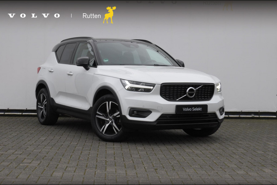 Volvo XC40 T3 163PK Automaat R-Design Adaptieve cruise control / Leder met alcantara bekleding / Parkeersensoren met camera / Trekhaak / stoel - en stuurverwarming / Apple carplay