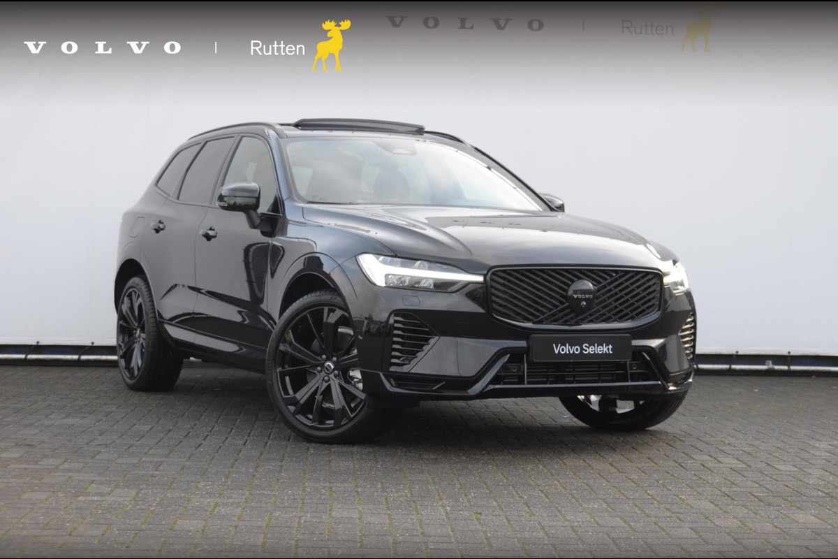 Volvo XC60 T6 350PK Automaat AWD Ultra Black Edition stoelmassage - en ventilatie / Adaptieve cruise control / Harman Kardon / BLIS / Panoramadak / Apple carplay / Parkeersensoren met 360 camera / Elektrisch bedienbare achterklep / Elektrisch verstelbare voorstoelen met geheugen / Stoel en stuurwielverwarming / 21” velgen / Getinte ramen vanaf de B-stijl