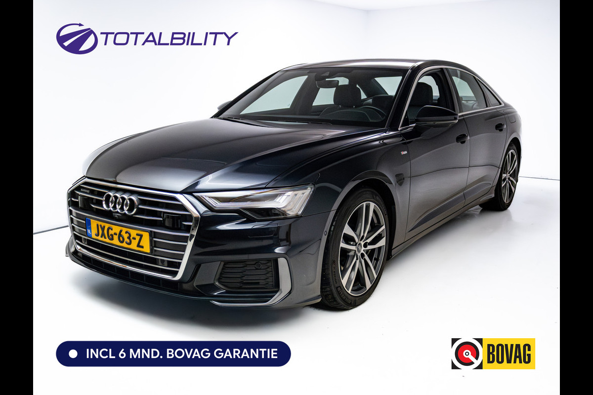 Audi A6 Limousine 50 TFSI e quattro S-Line | Panoramadak | Voorstoelen- & achterbank verwarmd | Camera | Adaptieve Cruise | Electrische trekhaak, Electrische achterklep, Matrix Led
