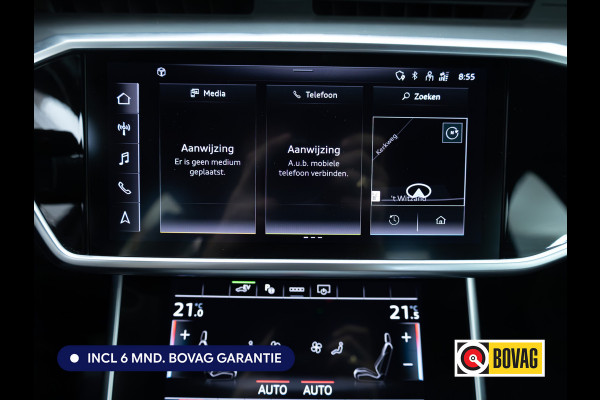 Audi A6 Limousine 50 TFSI e quattro S-Line | Panoramadak | Voorstoelen- & achterbank verwarmd | Camera | Adaptieve Cruise | Electrische trekhaak, Electrische achterklep, Matrix Led