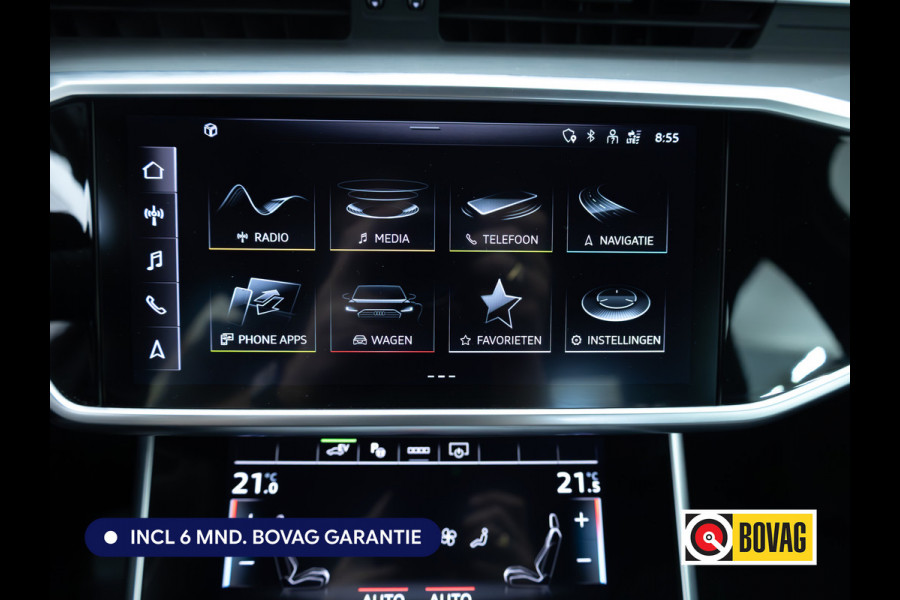 Audi A6 Limousine 50 TFSI e quattro S-Line | Panoramadak | Voorstoelen- & achterbank verwarmd | Camera | Adaptieve Cruise | Electrische trekhaak, Electrische achterklep, Matrix Led