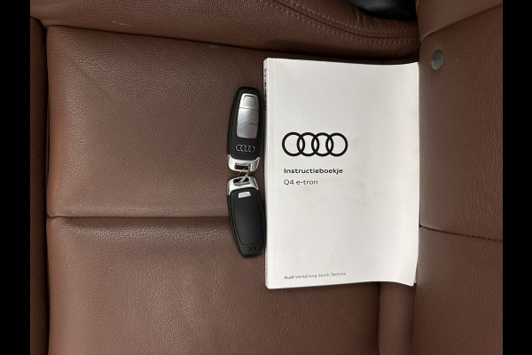 Audi Q4 e-tron 40 S-Line Launch-edition Competition 77 kWh [ 3-Fase-11kW ] {SOH-90%} (INCL-BTW) Aut. *HEATPUMP | PANO | LEATHER | MATRIX-LED | AUDI-SOUND | ADAPTIVE-CRUISE | HEATED-SPORTSEATS | AMBIENTLIGHT | DIGI-COCKPIT | CAMERA | KEYLESS | DAB+ | 20''ALU*