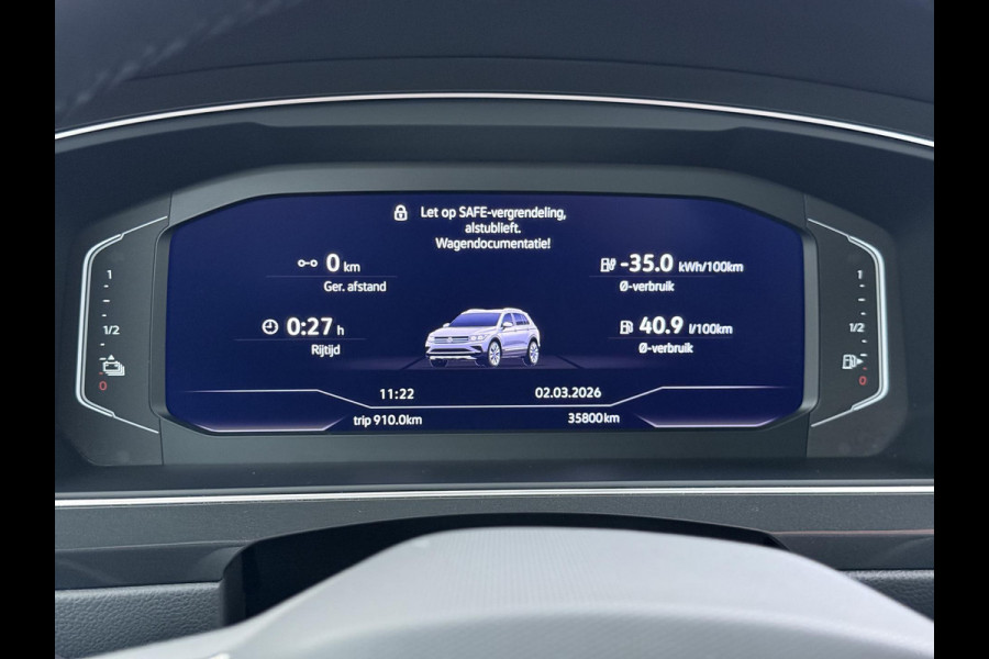 Volkswagen Tiguan 1.4 TSI eHybrid PHEV ELEK. ACHTERKLEP| STOEL MASSAGE| STOEL + STUURVERWARMING| PARKEERSENS. VOOR EN ACHTER| RIJKLAARPRIJS INCL. 12 MND BOVAG GARANTIE