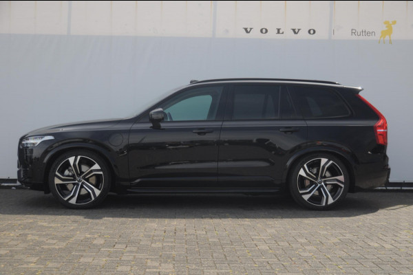 Volvo XC90 T8 455PK Recharge AWD Ultra Dark Long range / Luchtvering / Bowers & Wilkins/ Polestar Tuning / HEICO verlaging / Trekhaak / Head-up display / Stoelverwarming en ventilatie / Massagestoelen / Memory seats / Adaptive cruise control / 360 Camera /