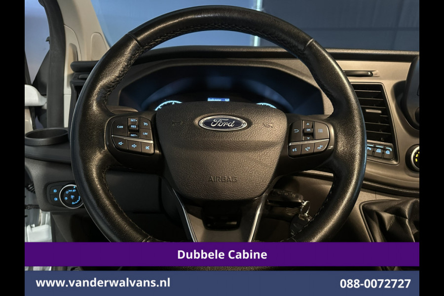 Ford Transit Custom 2.0 TDCI 130pk L2H1 Dubbele Cabine Euro6 inrichting | Airco | 6-Zits | LED | Cruisecontrol | Parkeersensoren Achterklep, 2800kg Trekvermogen