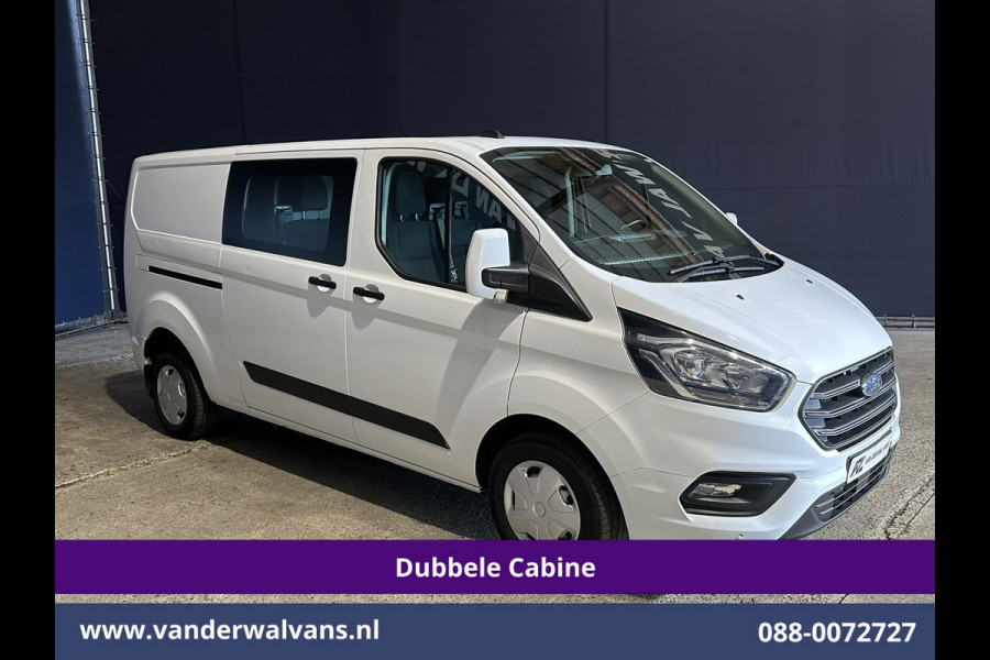 Ford Transit Custom 2.0 TDCI 130pk L2H1 Dubbele Cabine Euro6 inrichting | Airco | 6-Zits | LED | Cruisecontrol | Parkeersensoren Achterklep, 2800kg Trekvermogen