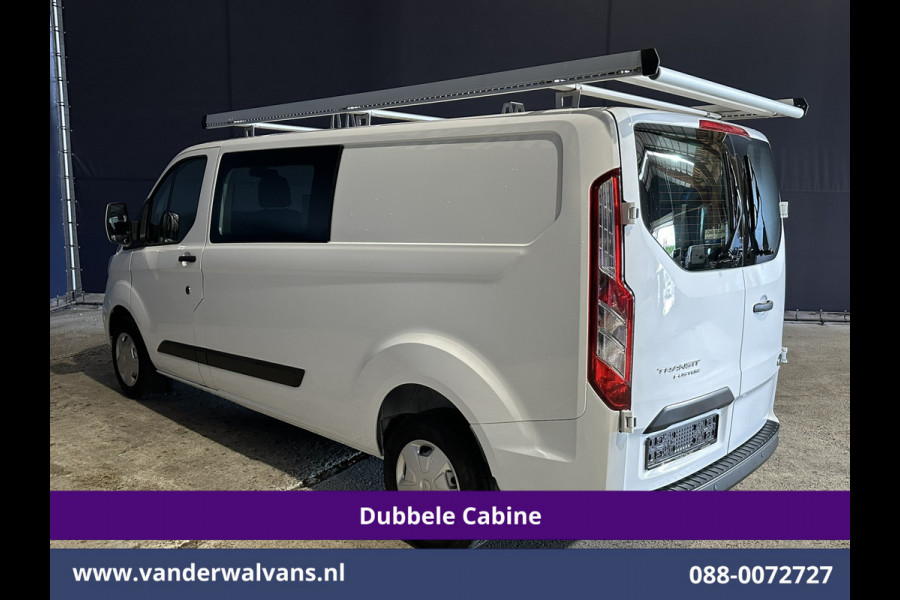 Ford Transit Custom 2.0 TDCI 130pk L2H1 Dubbele Cabine Euro6 inrichting | Airco | 5-Zits | Imperiaal | LED | Cruisecontrol Stoelverwarming, Parkeersensoren, 2800kg trekvermogen