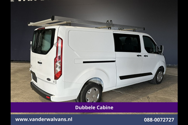 Ford Transit Custom 2.0 TDCI 130pk L2H1 Dubbele Cabine Euro6 inrichting | Airco | 5-Zits | Imperiaal | LED | Cruisecontrol Stoelverwarming, Parkeersensoren, 2800kg trekvermogen