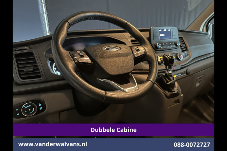 Ford Transit Custom 2.0 TDCI 130pk L2H1 Dubbele Cabine Euro6 inrichting | Airco | 5-Zits | Imperiaal | LED | Cruisecontrol Stoelverwarming, Parkeersensoren, 2800kg trekvermogen