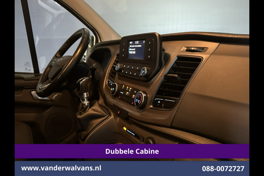 Ford Transit Custom 2.0 TDCI 130pk L2H1 Dubbele Cabine Euro6 inrichting | Airco | 5-Zits | LED | Cruisecontrol Stoelverwarming, Parkeersensoren, Achterklep, 2800kg Trekvermogen