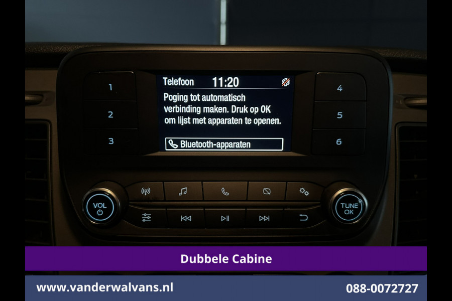 Ford Transit Custom 2.0 TDCI 130pk L2H1 Dubbele Cabine Euro6 inrichting | Airco | 5-Zits | LED | Cruisecontrol Stoelverwarming, Parkeersensoren, Achterklep, 2800kg Trekvermogen