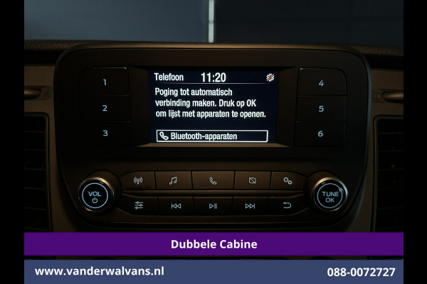 Ford Transit Custom 2.0 TDCI 130pk L2H1 Dubbele Cabine Euro6 inrichting | Airco | 5-Zits | LED | Cruisecontrol Stoelverwarming, Parkeersensoren, Achterklep, 2800kg Trekvermogen