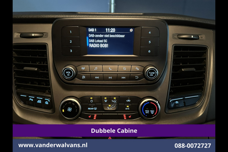 Ford Transit Custom 2.0 TDCI 130pk L2H1 Dubbele Cabine Euro6 inrichting | Airco | 5-Zits | LED | Cruisecontrol Stoelverwarming, Parkeersensoren, Achterklep, 2800kg Trekvermogen